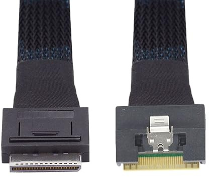 chenyang 1.64FT SlimSAS to Oculink Cable,SFF-8654 8i to SFF-8611 8i Cable for Servers, Switches, Routers, Hard Drive