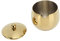 Large Stainless Steel Sugar Bowl Spice Jar with Lid Storage for Salt Candy Coffee Dishwasher Safe (Gold)