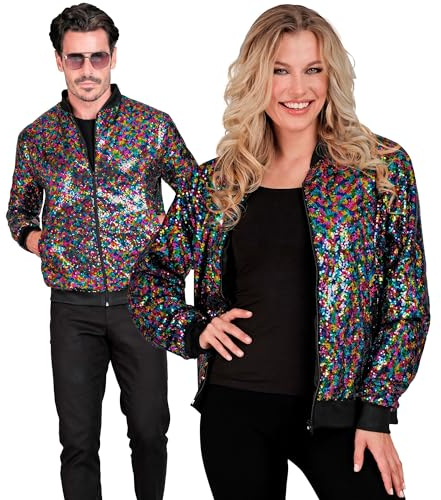 W WIDMANN MILANO Party Fashion - Party Fashion Bomberjacke, Pailletten Jacke, Weste, Party Outfit, Disco