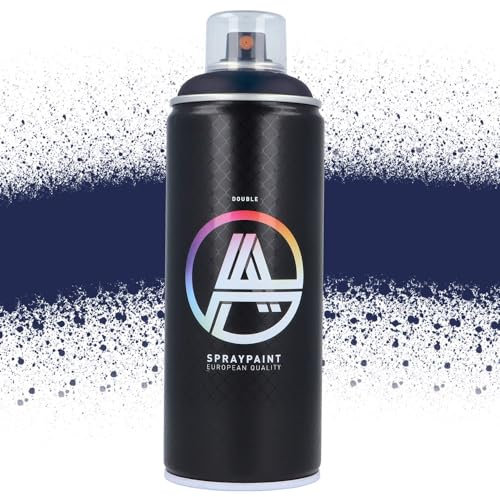 Double A Spraypaint Sprühdose 400ml Sprühfarbe Acryllack Sprühlack matt hochdeckend DIY Kunststoff Metall Möbel Deko (DA-258 Scrapyard Blue)