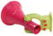 GigiToys® Kinder Megaphon für den Spielplatz | 3 Arten von Geräuschen: Zug, Feuerwehr, Elefant | Kunststoff-Megaphon | Kinderspielzeug | Outdoor für Spielhaus, Baumhaus | Rosa/Lindgrün