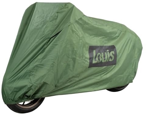 Louis Motorrad Abdeckplane Urban, Motorradabdeckung, Wasserabweisend, UV-stabilisiert, Frostbeständig, Reißfest, Lüftungsöffnungen, Kennzeichenfenster, Gummizüge, Variante L