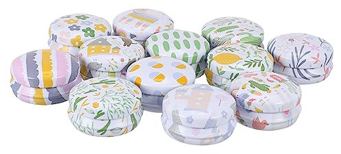 PLAFOPE 12stücke Teiliges Vintage Kerzenglas Aus Weißblech Runde Kleine Metalldosen Für Diy Kerzenherstellung Kompakte Kerzenbehälter Für Kerzengießen Und Vielseitige Aufbewahrung