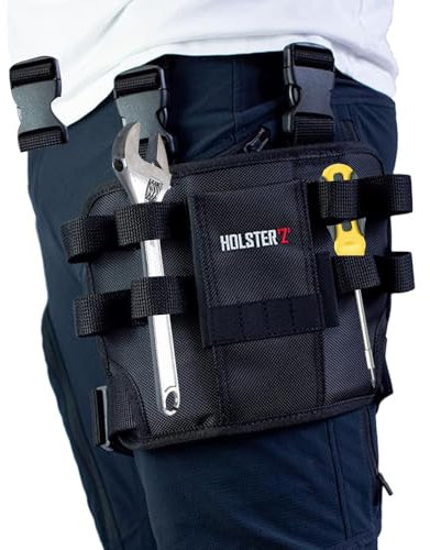 XEERUN Tool Pouch, Tool Belt Pouch, Tool Bag for Leg, Tool Pouch with Belt Clip, Tool Bag for Carpenters, Gardeners, Frame Builders, Roofers, Craftsmen