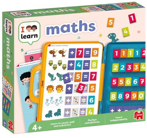 Jumbo I Learn Maths – Educational Toys & Learning Games & Gifts | Preschool Learning Resources, Children’s Counting & Times Tables Exercises – Count, Subtract, Add & Multiply – Ages 4 Plus