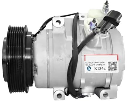 Compresor de aire acondicionado 10S17C compatible con Mitsubishi Montero 2001 2002 2003 2004 2005 2006 4472203630 4472203635 4472203637 4472203981 4472203638