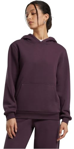 Build Your Brand Sudadera con Capucha de Las Mujeres, 70% Algodón 30% Poliéster, Morado, L