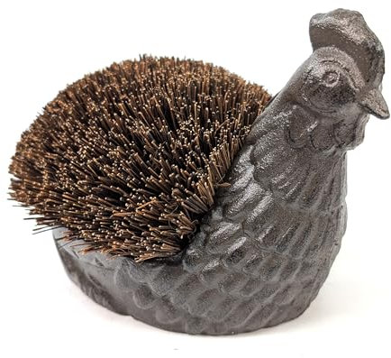 Cast Iron Chicken Boot Brush and Scraper, 22 cm | 1.3kg