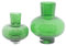 Dutz Vase Modest | Green Bubbles| H27 cm D 24 cm | mundgeblasenes Glas