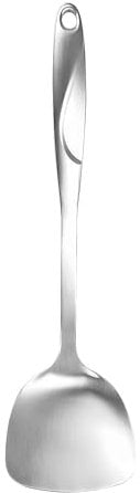 IMEEA 14.5-Inch Metal Wok Spatula SUS304 Stainless Steel Chinese Wok Spatula for Cast Iron Skillet, Kitchen Utensils Spatula Turner Shovel for Cooking