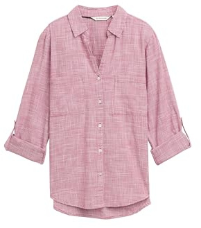 TOM TAILOR Damen 1035247 Bluse, 38999-Dark Pink, 42