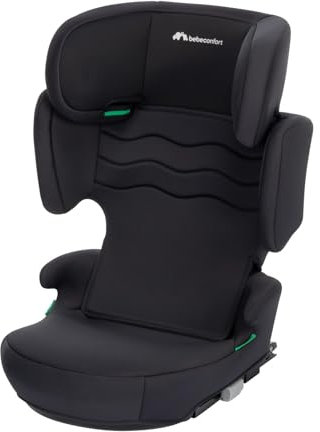 Bebeconfort Hera Fix i-Size Sitzerhöhung, ISOFIX-Kindersitz, i-Size-Kindersitz, Zusammenklappbar, superkompakt und leicht, ab 3,5 Jahre bis zu 12 Jahren, 15-36 kg, 100-150 cm, Mineral Black