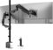 STANDOPIA Support de moniteur vertical extra haut pour écran de 17 à 40 pouces, entièrement réglable et peut supporter 12 kg par bras, VESA 75/100 mm