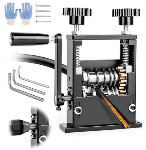 Maquina Pelacables Cobre Automático Manual, 1-17mm Máquina Peladora de Cables para Manivela o Taladro, Maquina de Pelar Profesional para Reciclar Chatarra de Cables