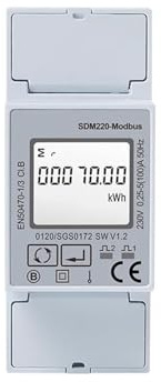 AIRUIXI Stromzähler Modbus MID, 0,25~5(100) A 220V/230V 50Hz/60Hz, einphasiger KWH-Wattstunden-Energiezähler, mit Modbus RTU, MID