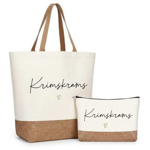 Hestya Geschenk für Frauen Mädchen Kosmetiktasche Tragetasche, Krimskrams | Weihnachten Geburtstag Geschenk, Kleine Kulturtasche, Make up Tasche, Stoff Einkaufstasche, Reise Organizer