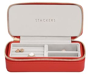 Stackers Red Medium Travel Jewellery Box