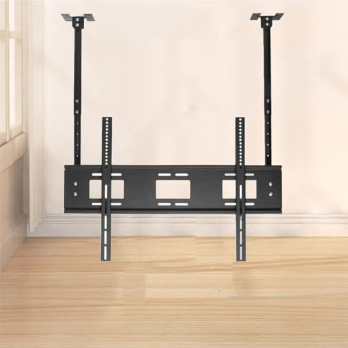 forestalk Supporto TV a soffitto – Staffa inclinabile regolabile per schermi LED di grandi dimensioni, compatibile con TV da 55 a 86 pollici, design a doppia asta per un'installazione sicura