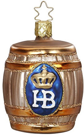 Weihnachtskugel Bierfass