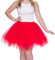 Dancina Damen Petticoat 50er Jahre Retro Tutu Tüllrock Normale und Große Größen, Rot, Gr. 42-46