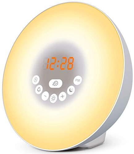 Réveil Lumineux - Simulateur d'aube - Avec Option Afficheur Eteint - Vivez des Matins Plus Zen - Reveil Lumière Progressive (TL-850)