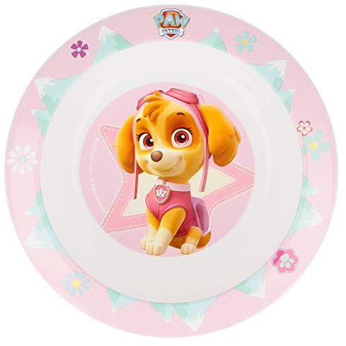 Stor Paw Patrol Schüssel für Kinder - Plastikschüssel Müslischale - Kunststoff Müslischüssel - Plastik Breischale Baby - Kinderschüssel BPA-Frei - 86746 Mikrowellenschüssel Kids, 15x10x5 cm