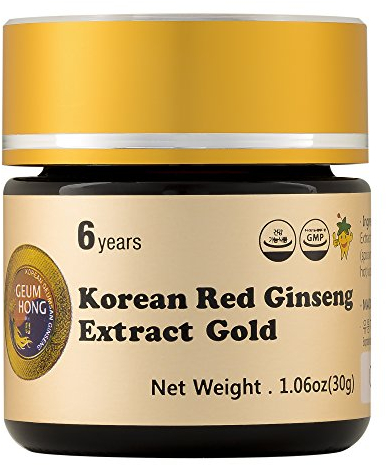 GEUMHONG Roter Ginseng-Extrakt Gold I Hochwertiges Ginseng-Pulver I Aus der Ginseng-Wurzel I Vegan I 30g