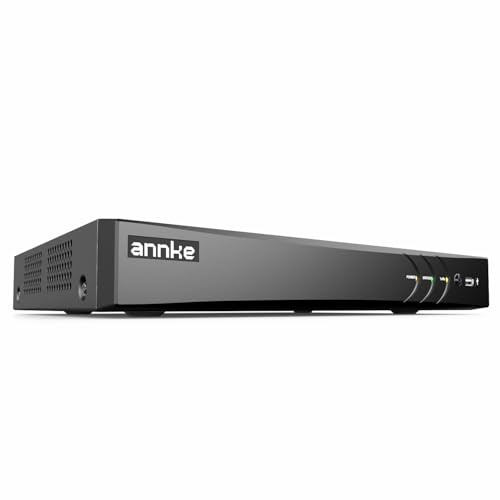 ANNKE 5-in-1 Videoüberwachungssystem 8CH 4K H.265+ DVR für CVI/CVBS/AHD/TVI, 8MP Videorecorder mit Erkennung von Personen/Fahrzeug, E-Mail-Benachrichtigung mit Schnappschüssen, ohne Festplatte