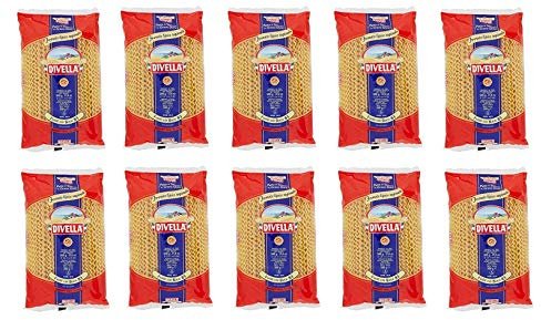 10x Pasta Divella 100% Italienisch N° 83 Fusilli col buco 500 gr