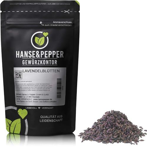 100g Lavendelblüten getrocknet Lavendel-Blüten natürlich vom Hanse&Pepper Gewürzkontor - Gourmet Serie