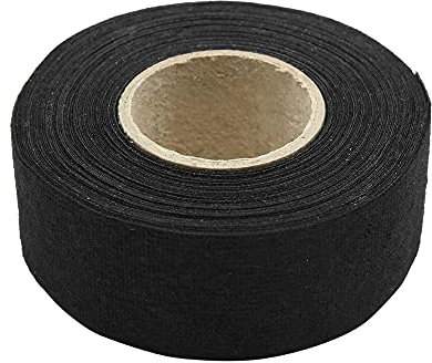 X AUTOHAUX Cinta adhesiva de tela negra para arnés de alambre de coche, 32 mm x 15 m