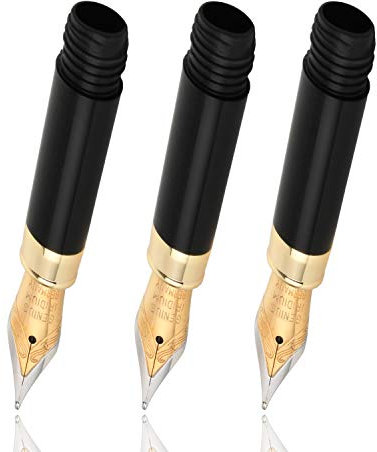 Dryden Designs Bamboo Fountain Pen Replacement Nibs 3 Pack