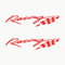 Autodomy Sport Tuning JDM OEM Rally Aufkleber Auto 2 Stück | Racing Sticker Motorrad Widerstandsfähig gegen Regen und Sonne | Racing Aufkleber (Rot)