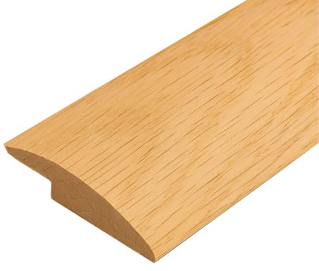 3 FT Oak Overlap Edging – Unfinished 1 3/8 Wide Solid Oak Transition Strip for Laminate Flooring and Luxury Vinyl Tile – Overlaps 4.5MM (Approx 11/64) Floors – Made in USA