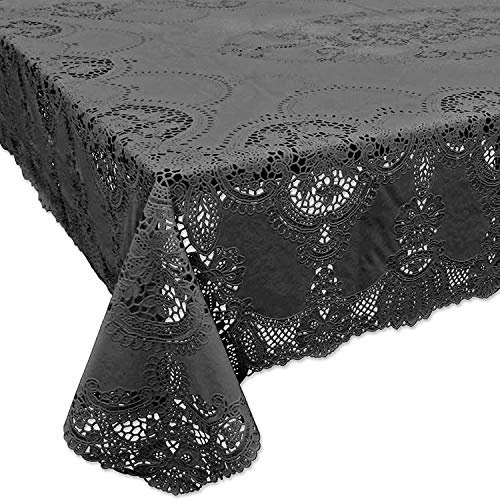 Tischdecken Amira Vinyl 137x180cm dark grey