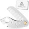 Metal Folding Beard Comb for Men, AhfuLife Moustache Pocket Foldable Comb With Bottle Opener Fits in Keychain, Stainless Steel Hair Beard Mustache Care - Presented in Gift Box (Silver)