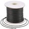Craftdady 80 Yards/Rolle, 1 mm schwarze, gewachste Polyesterschnur, Perlenschnur, chinesische Knotenschnur, geflochtener Faden für Makramee-Armbänder, Schmuckherstellung