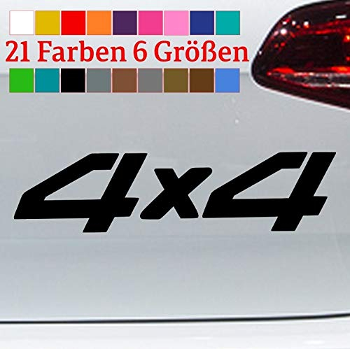 generisch 4x4 Offroad Aufkleber Gelände Berg Steigung Sticker Wald V8 Allrad L200 JDM F200 in 6 Größen und 21 Farben