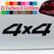 generisch 4x4 Offroad Aufkleber Gelände Berg Steigung Sticker Wald V8 Allrad L200 JDM F200 in 6 Größen und 21 Farben