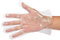 Walabe 500 PCS Plastique Gants jetables Traiteur, Bricolage, Nettoyage Teinture Capillaire PE Gants (Transparent, Taille Unique)