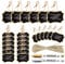 24 Pack Chalkboard Tags with String, 2.36x3.35 Inch Mini Wood Chalkboards Signs with Gold and Silver Markers, Giyipripi Hanging Chalkboard Labels Massage Board Signs, Price Tags