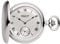 REGENT Herren Taschenuhr Savonnette Verchromt 50 MM Mechanischer Handaufzug Römische Zahlen P-715