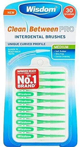 Wisdom 30 Clean Between Pro Medium Interdental Brushes - Pack of 1