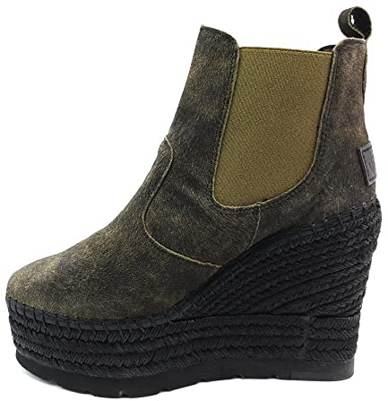 Vidorreta GEMÜTLICH Y ELEGANTE SWAG CUÑA YUTE DAMEN SWAG TILO Glattleder KAKI talla 40