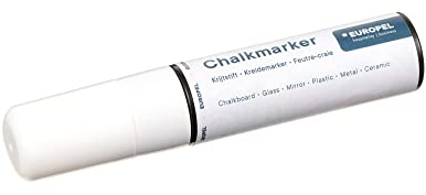 Europel Chalk Marker 15 mm White Pack of 1 Blister Card