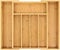 Expandable Bamboo Cutlery Drawer Organizer – Natural Wood Utensil Tray with Knife Holder by Koksi – Adjustable Kitchen Drawer Divider for Silverware and Flatware