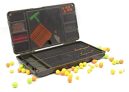 BBTISG Angel Rig Board Box Set, Karpfen Rig Haken Aufbewahrungssystem mit 30 Stiften Angelgerät Rig Board Box Terminal Tackle System Karpfen Zubehör Rig Tasche für Karpfenangeln
