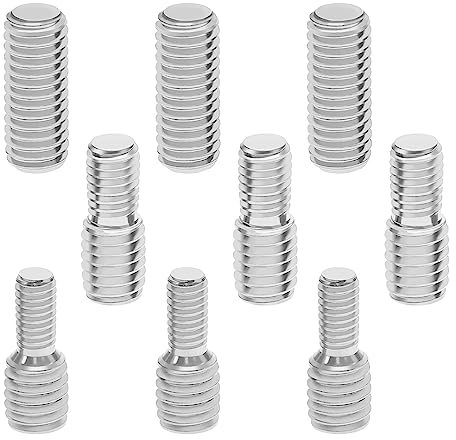 eMagTech 9Pzs Tornillo Adaptador Antena M4 M5 M6 Universo Juego de Roscas de Coche Accesorios para Antena de Varilla de Vehículo Antena Techo Tornillo de Conversión Mástil Antena Coche