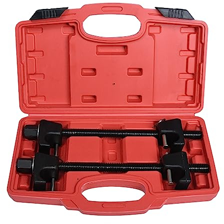 HENGMEI Federspanner KFZ, Werkzeug Auto Tuning, KFZ Montagespanner, Spulenfeder Feder Spanner 2 TLG 310MM
