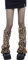 Nanxson Damen Pelzigen Stulpen Winter Leopard Beinstulpen Beinwärmer für Cosplay Party Festival (Braun Leopard)